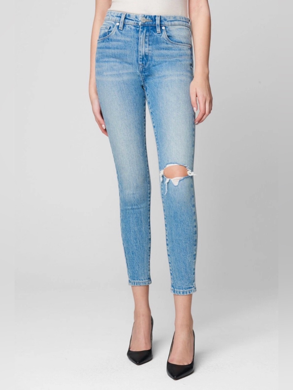 Blank NYC the great jones Light Blue High-Rise Skinny Jeans / Size 27